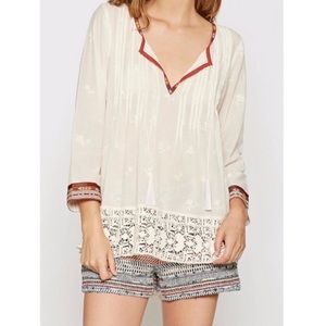 NWOT Joie Gustavie Embroidered top
